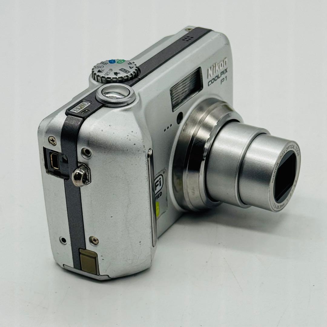 【レア・動作確認済】Nikon COOLPIX P1 シルバー Wi-Fi搭載！