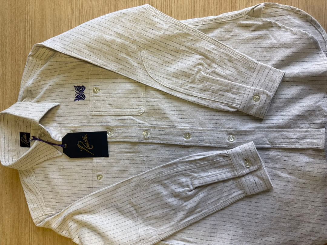 ニードルス ストライプ 長袖シャツ