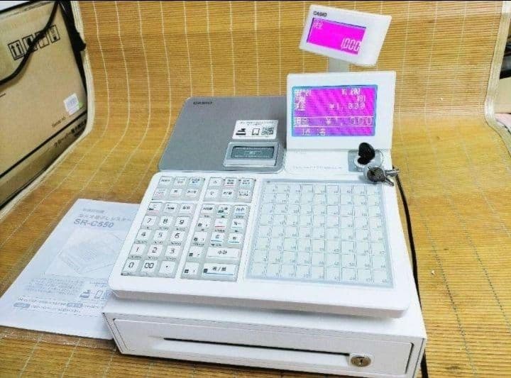 カシオレジスター　SR-C550最新スマホ管理Bluetooth　001401