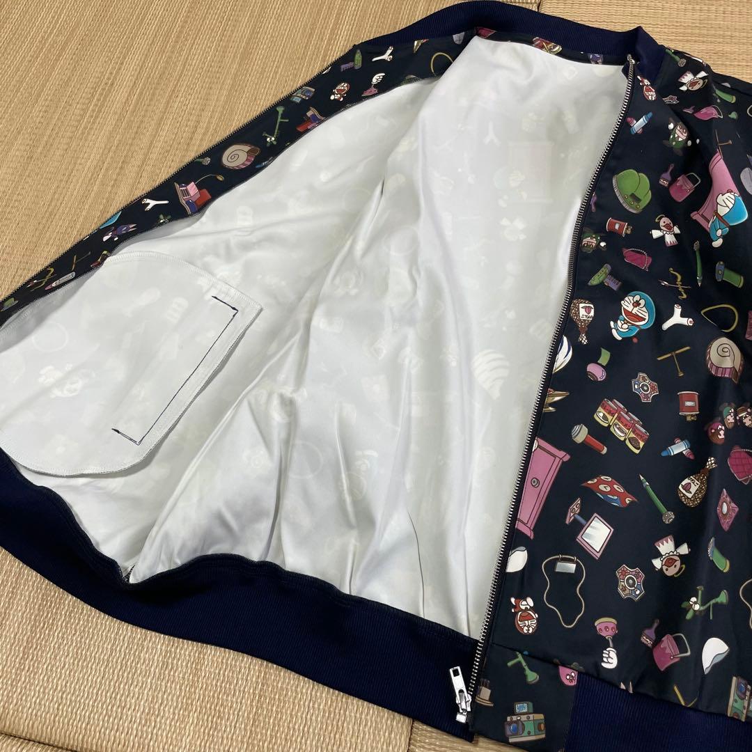 美品 フェリシモ ドラえもん ひみつ道具 ブルゾン ジャケット ジップ LL