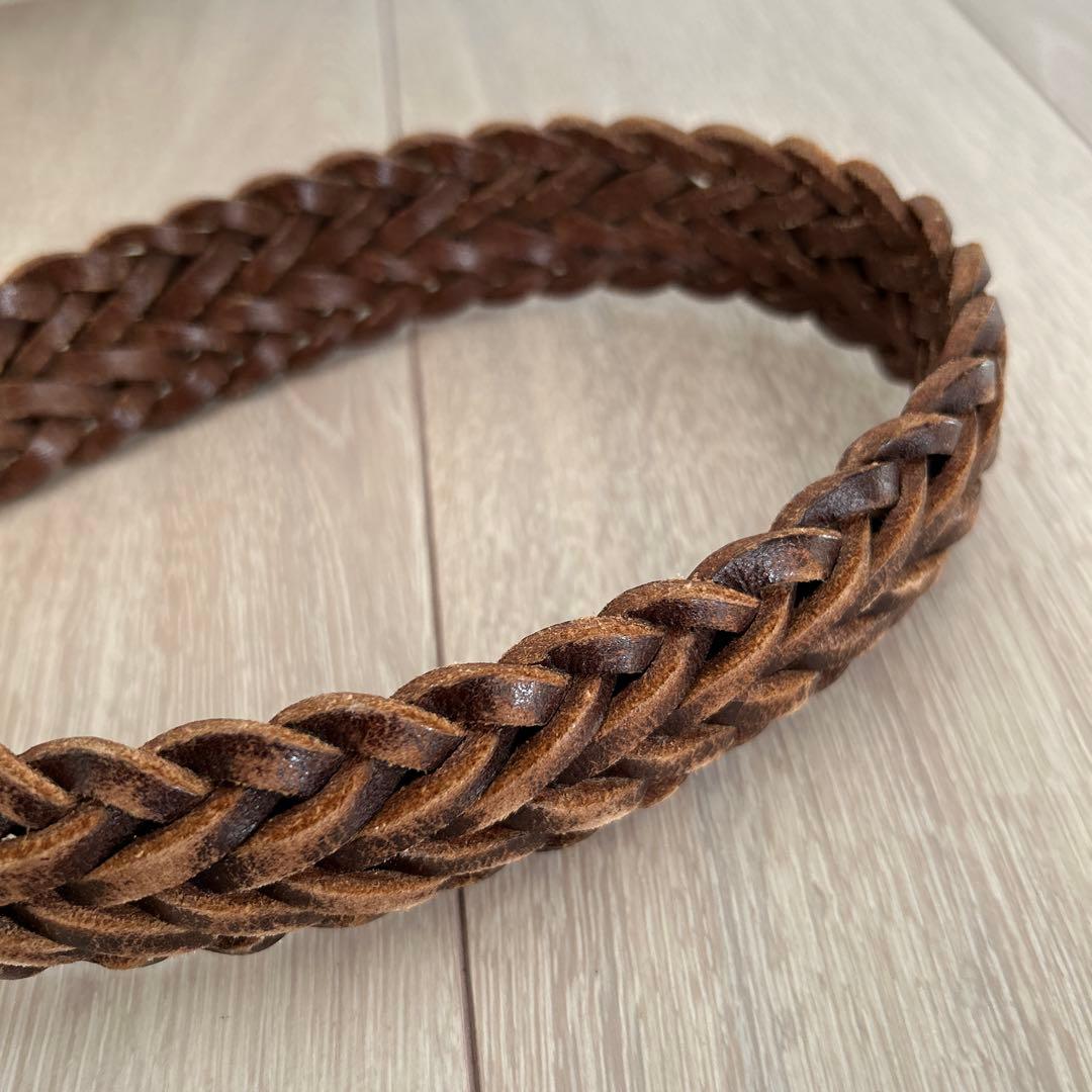 ホワイトハウスコックス メッシュベルトブラウン36-90