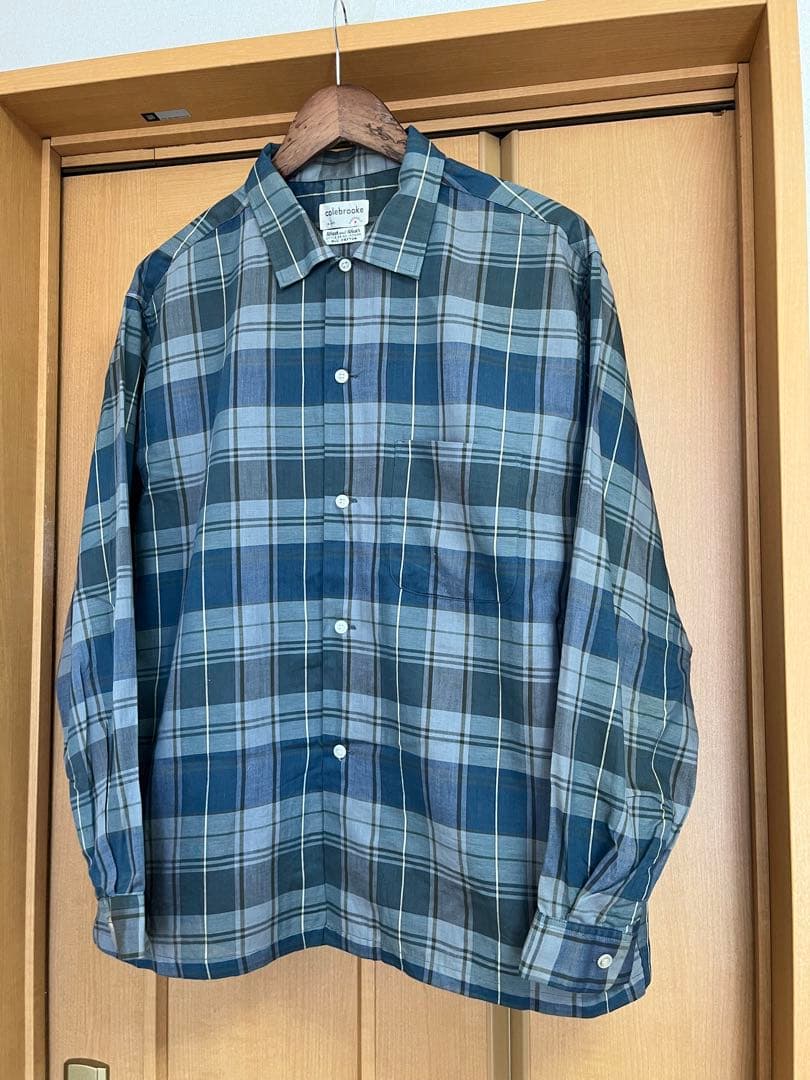 60s Colebrooke オールコットン オープンカラーシャツ USA製