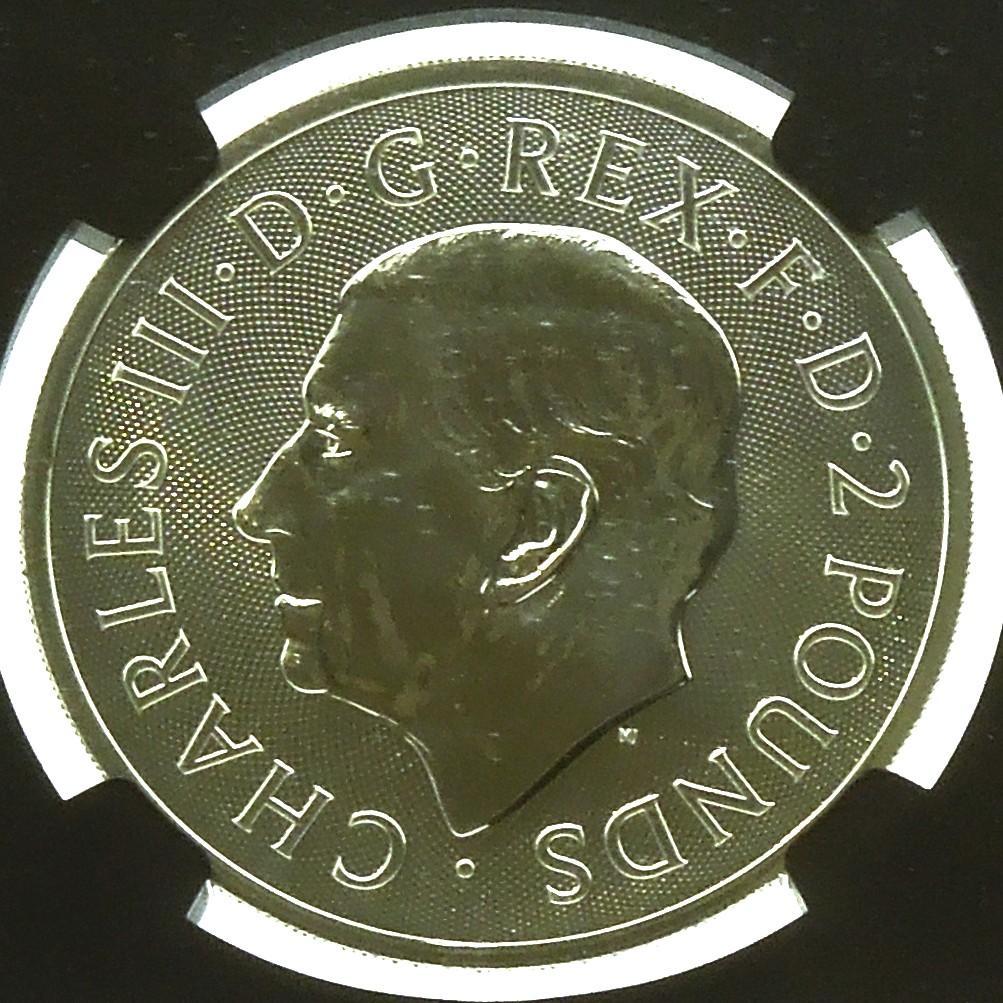 【英米友好】2025年 ブリタニア＆リバティ 銀貨 1オンス NGC MS70