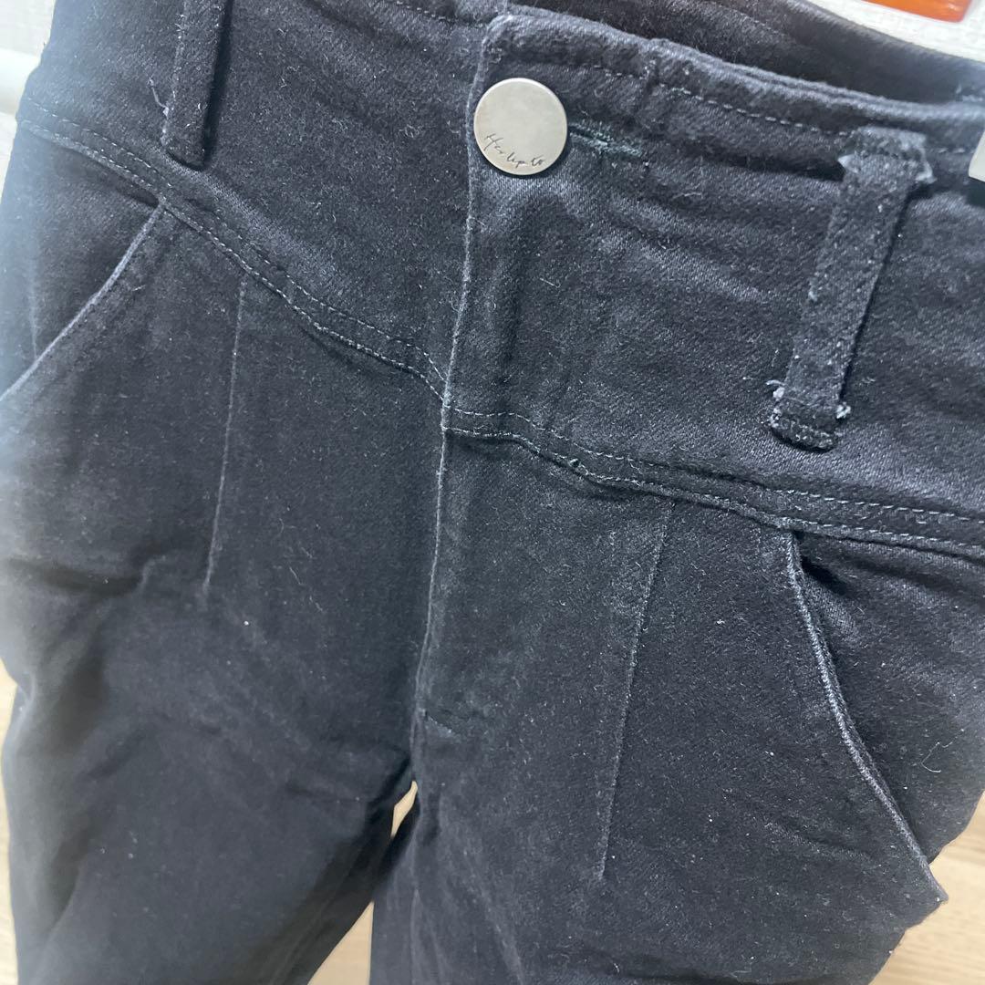 パンツ herliptoParisHighRiseJeans PlaidJacquard