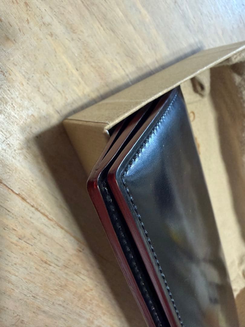 ス*パ様 GANZO シェルコードバン2 ファスナー小銭入れ付　長財布 ホーウィ