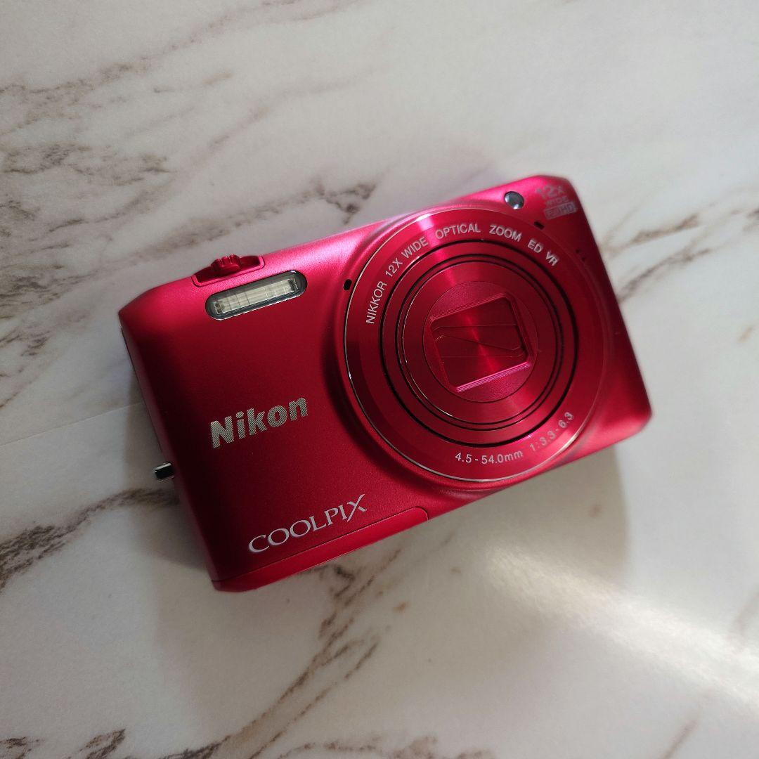 Nikon デジカメ COOLPIX S6800 レッド