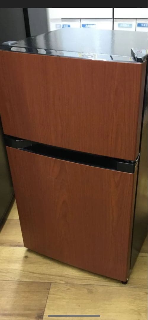 IRIS OHYAMA 冷蔵庫 87L ダークウッド