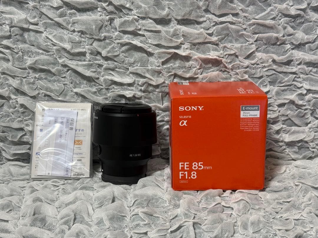 【未使用・レンズフードに傷あり】SONY EF 85mm F1.8 単焦点レンズ