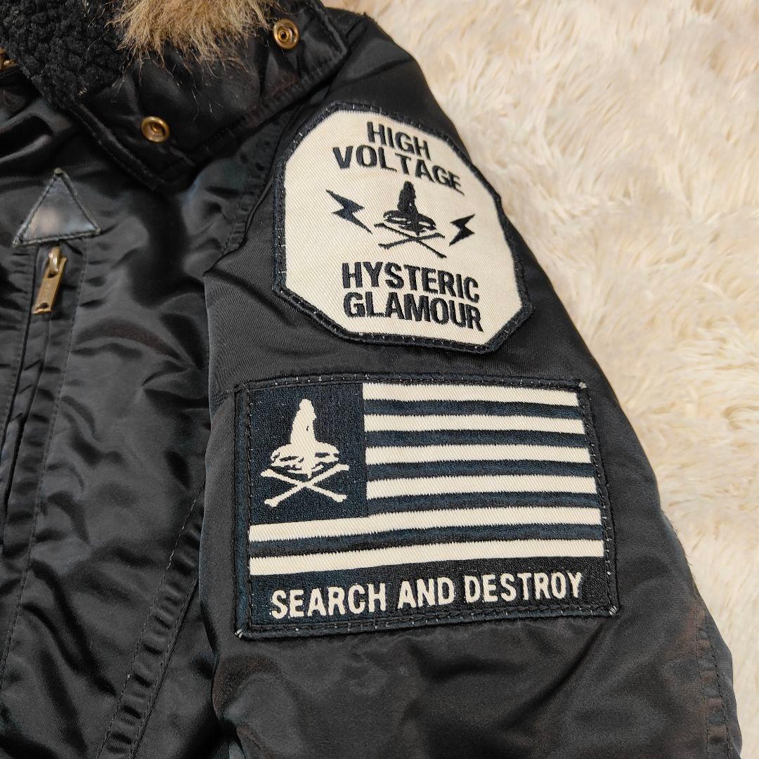 希少✨ヒステリックグラマー 2WAY ワッペン 中綿入りミリタリーコート