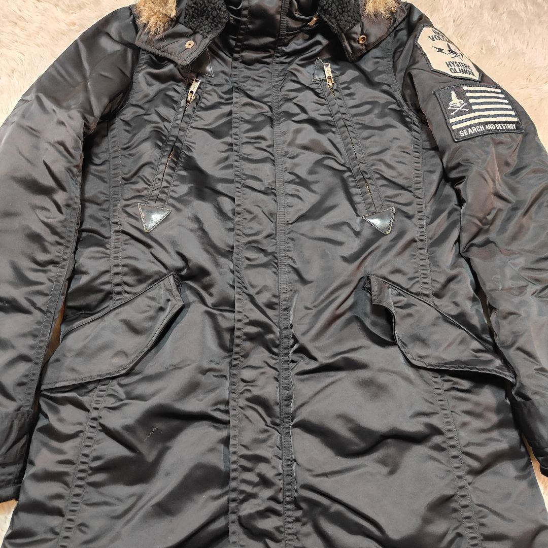 希少✨ヒステリックグラマー 2WAY ワッペン 中綿入りミリタリーコート