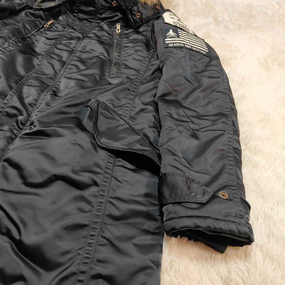 希少✨ヒステリックグラマー 2WAY ワッペン 中綿入りミリタリーコート