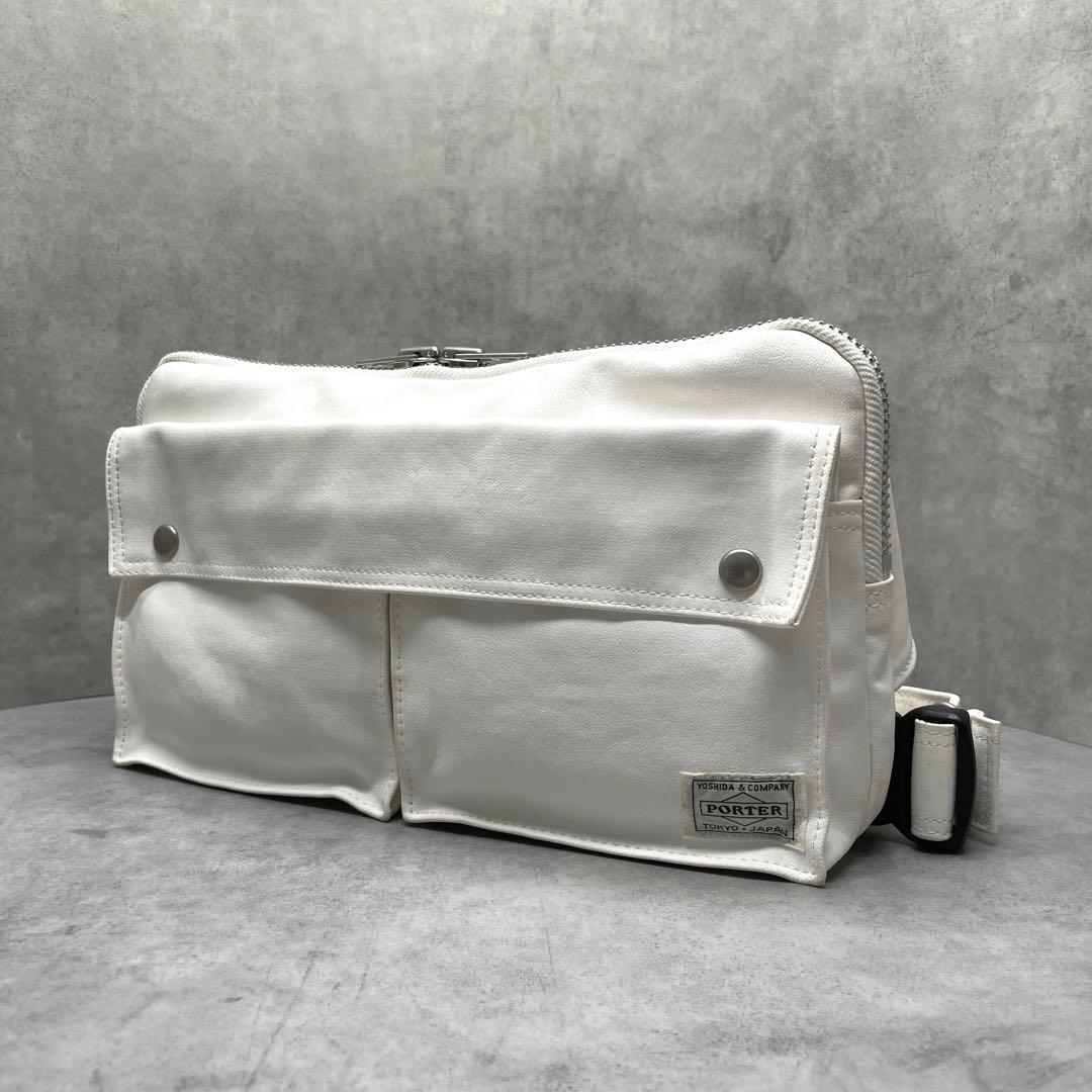 バッグ PORTER FREE STYLE Waist Bag White