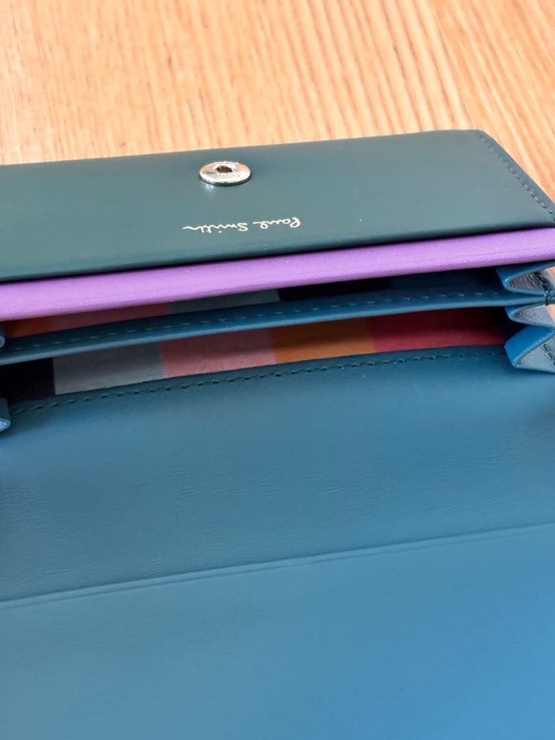 【未使用】ポールスミス 名刺入れ カードケース　新品 レザー 本革　グリーン