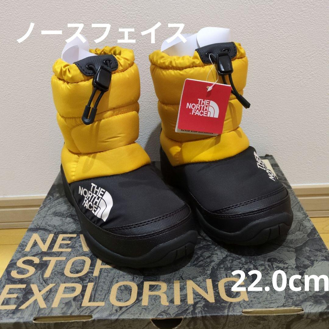 THE NORTH FACE キッズブーツ イエロー/ブラック　22.0cm