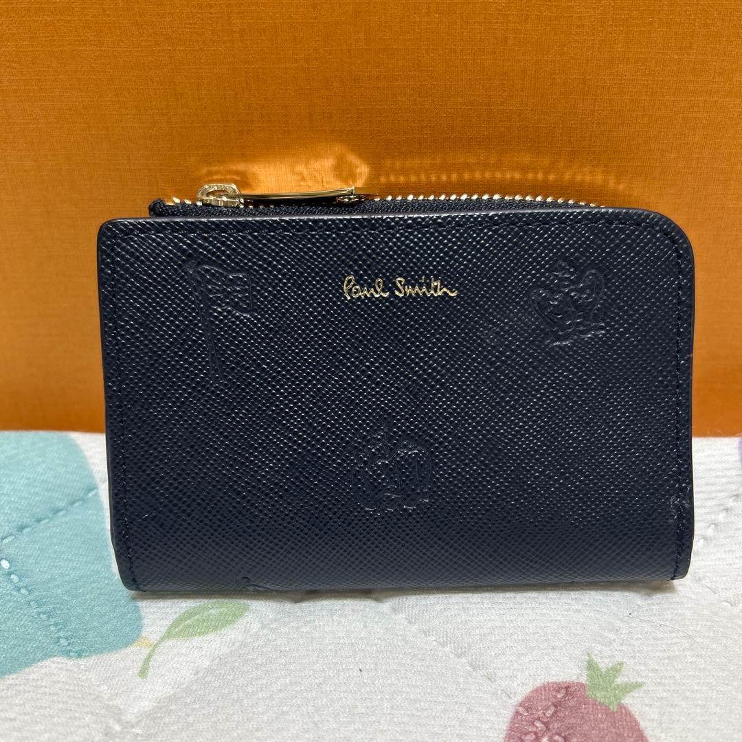 新品ポールスミスpaul smithキーケース　ケース紺カードケース