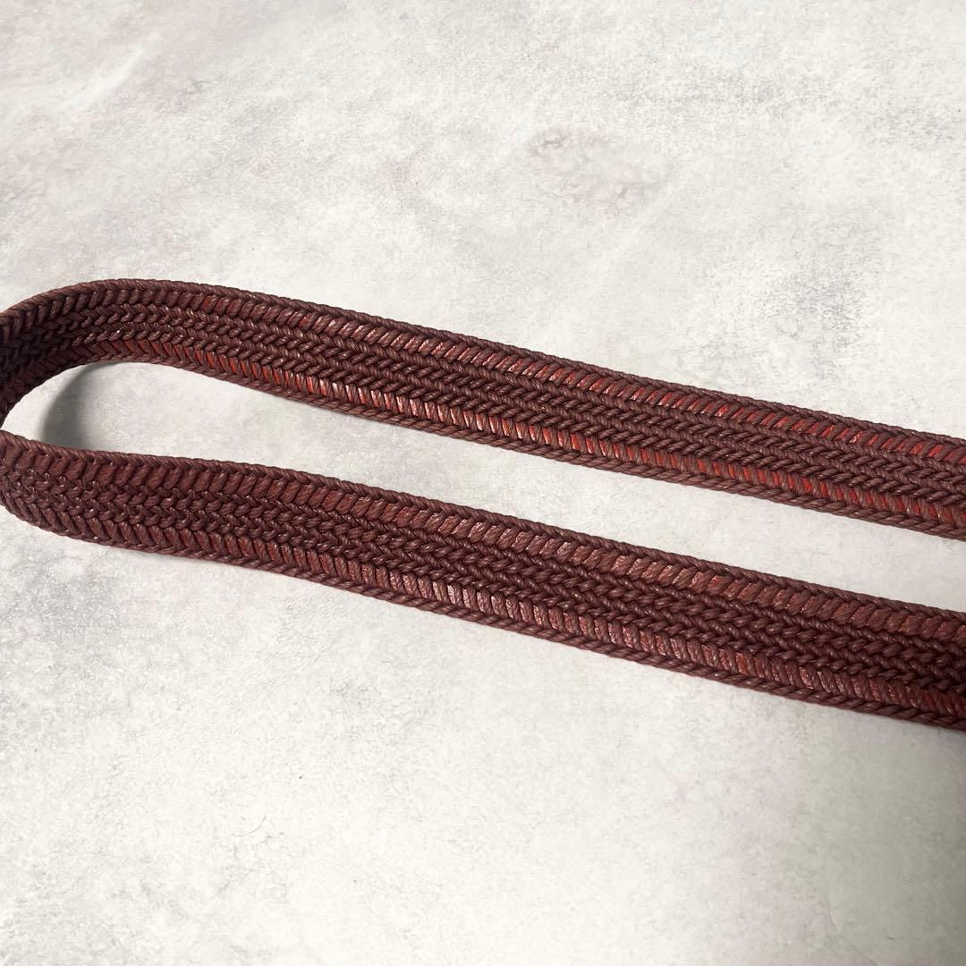 【美品】HERMES エトリヴィエール　ベルト　90メンズ ボルドー　フランス製