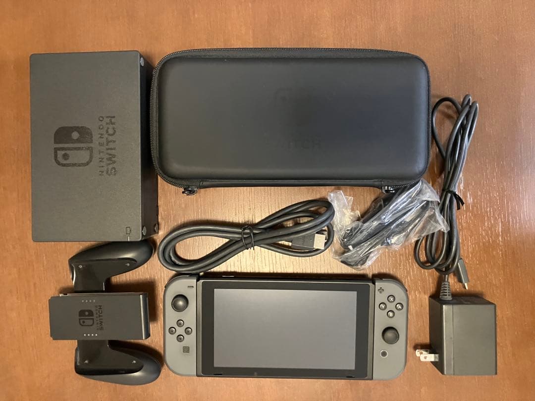 【訳あり】Nintendo Switch 本体 グレー 付属品あり スイッチ