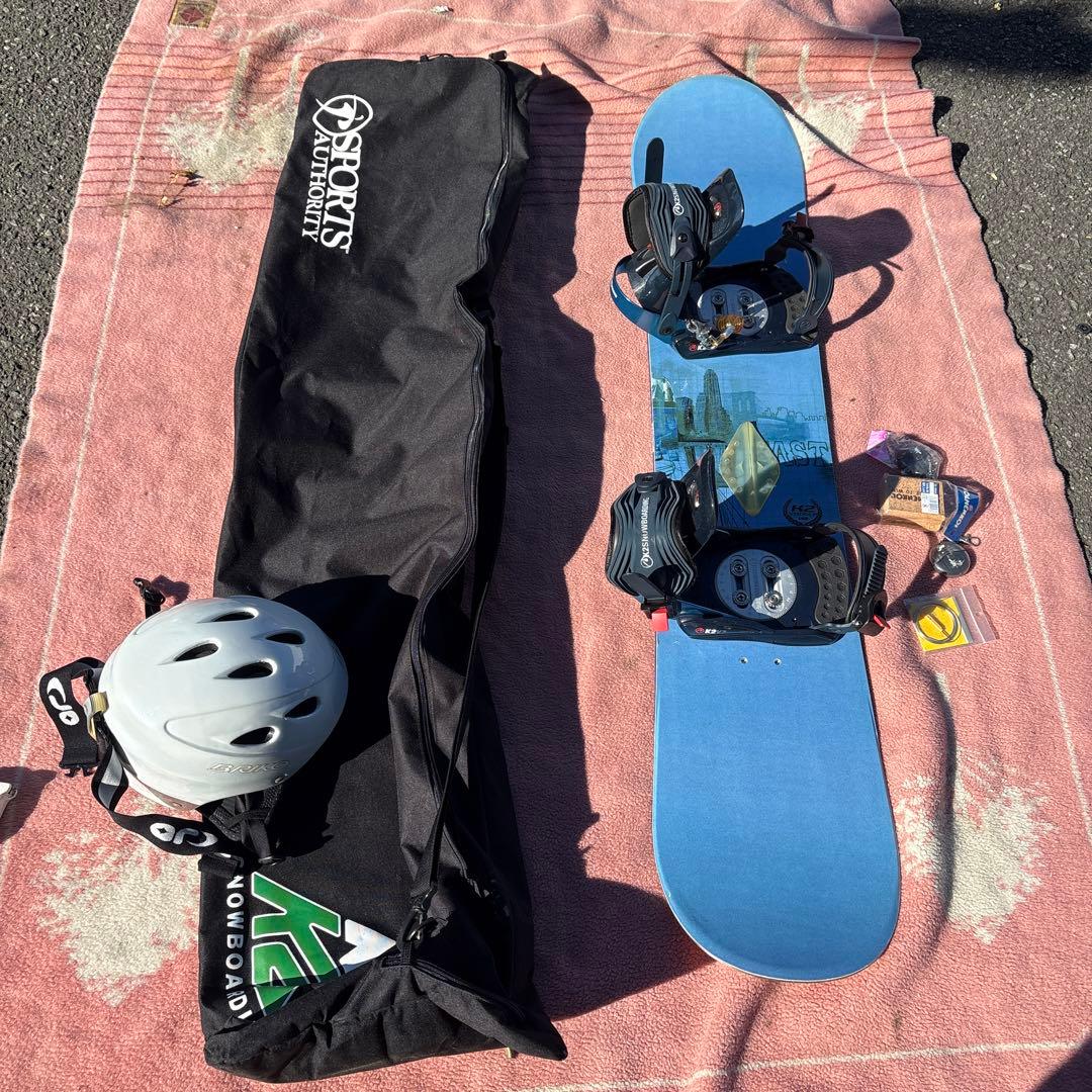 K2 スノーボード ビンディング　ヘルメット　ケース　セット売り　142センチ