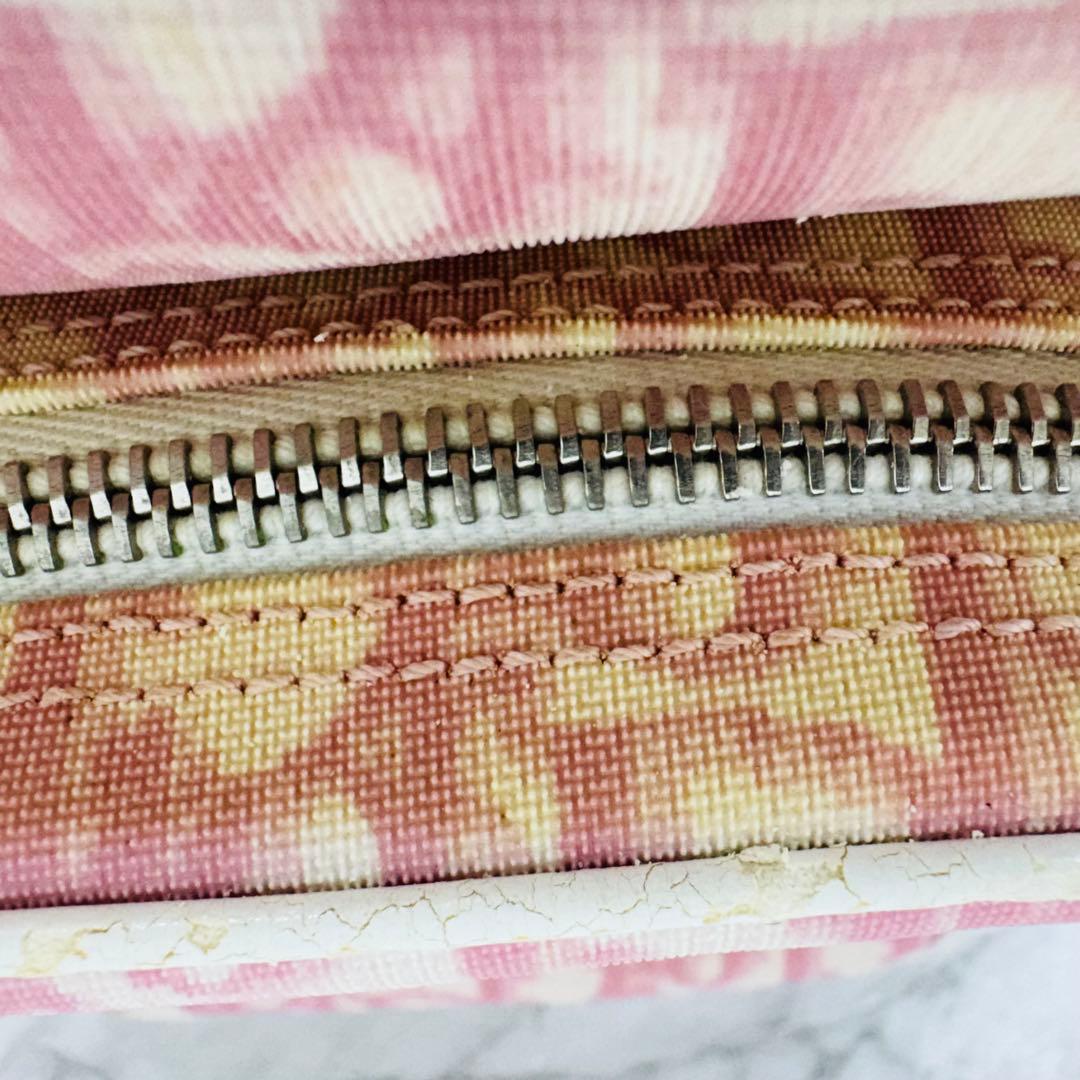 ✨Dior✨ディオール✨トロッター柄✨キャンバス✨ピンク✨ショルダーバッグ✨