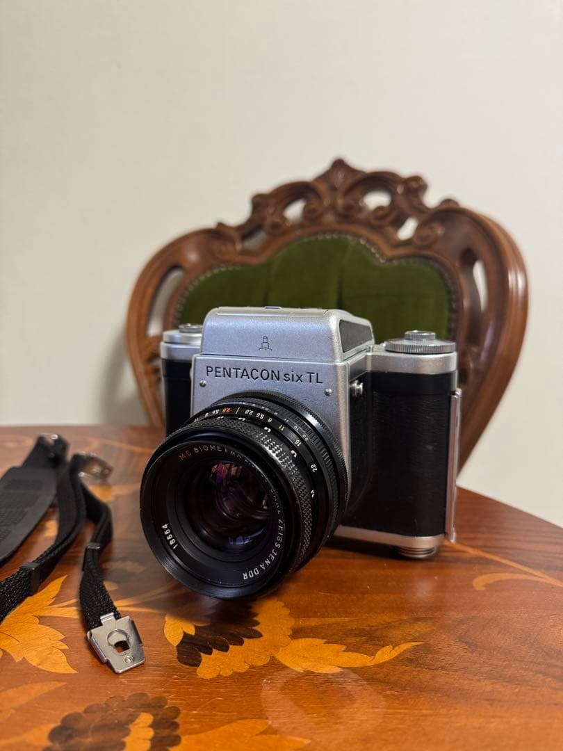 【実写確認済、完動品】PENTACON six TL Carl Zeissレンズ