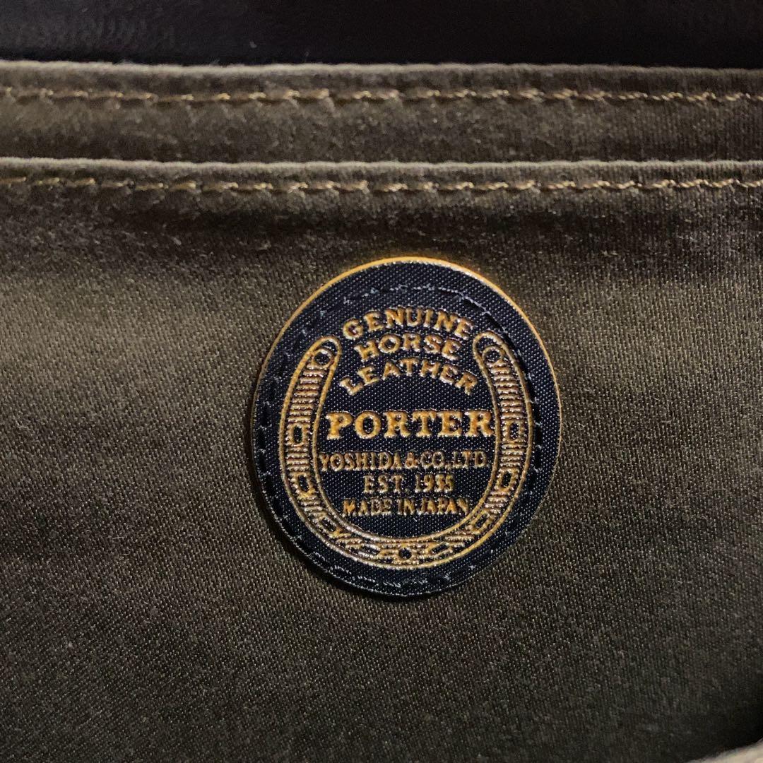 希少！PORTER WISE 2WAY TRAVEL WALLET長財布 馬革