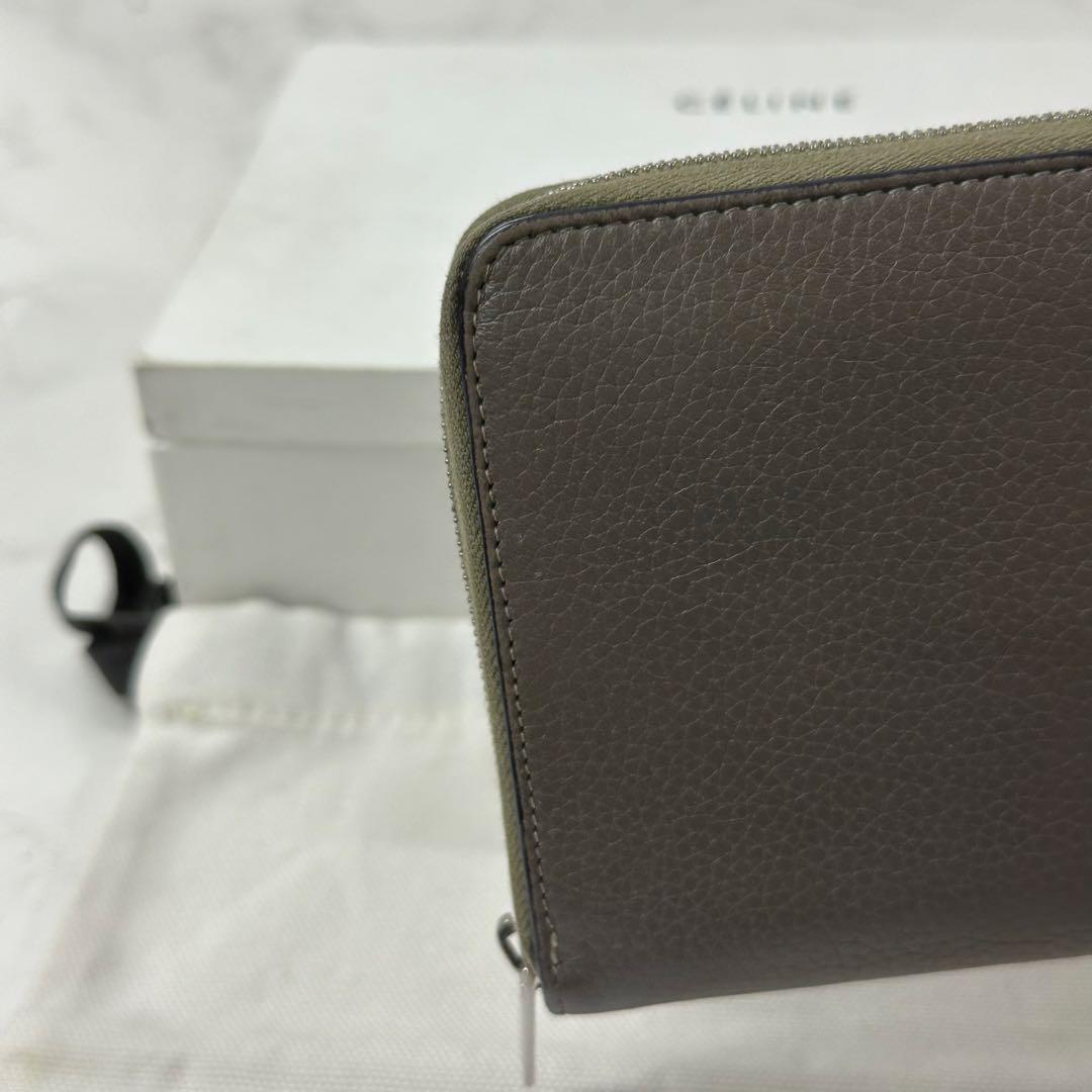 新品同様‼️ セリーヌ　CELINE 財布　長財布　バイカラー　ラウンドファスナー