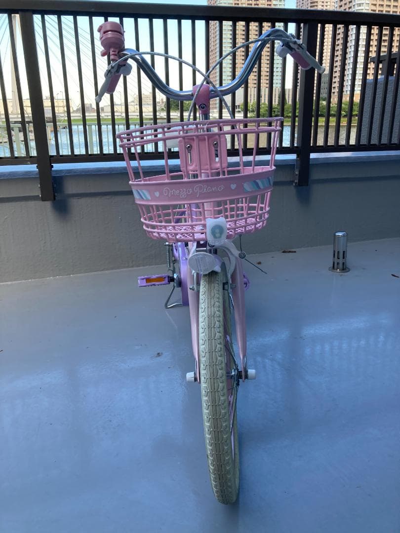 HR☆　子供用自転車　アサヒサイクルのメゾピアノ 紫色とピンク 18インチ