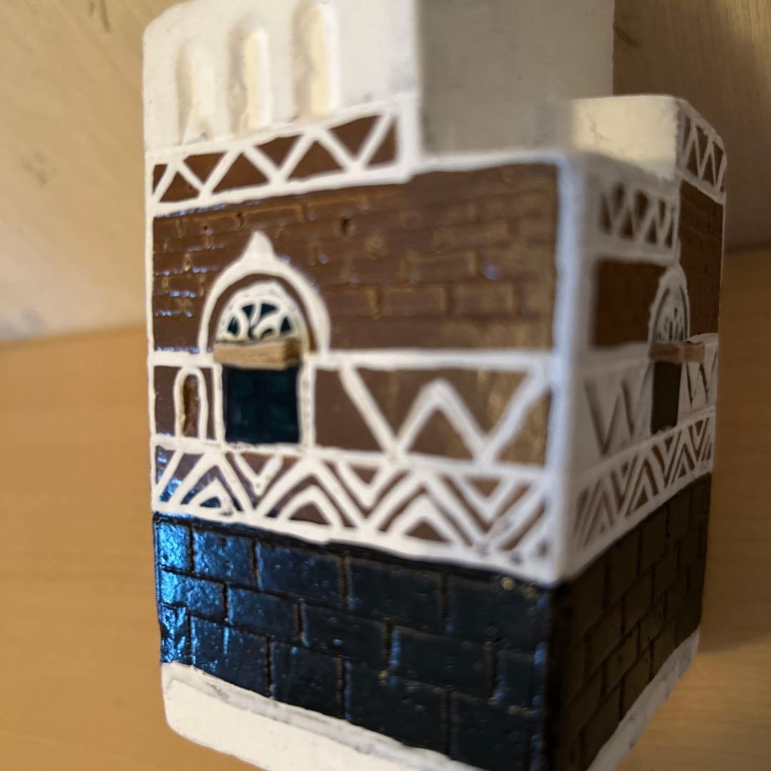 イエメン建物　インテリアオブジェ4点セット