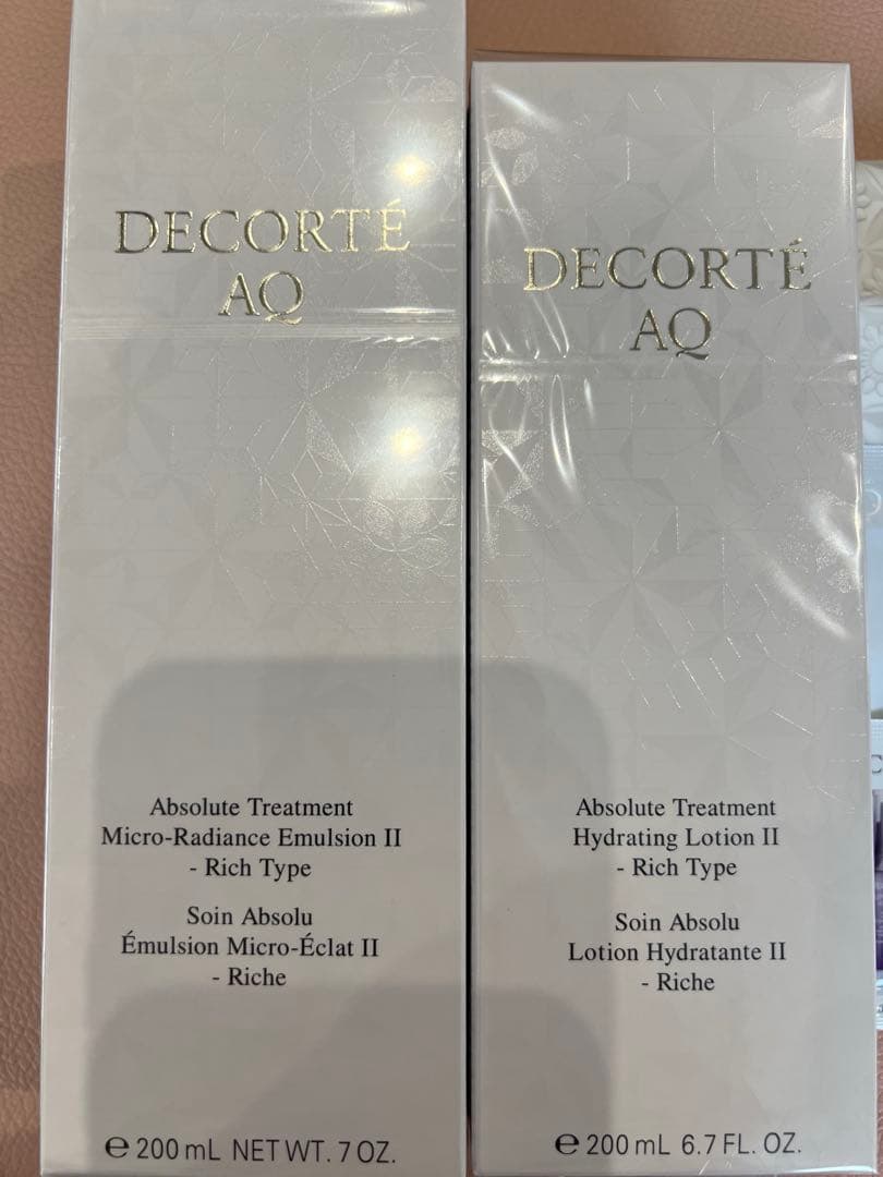 DECORTE AQ 乳液・化粧水セット試供品付き