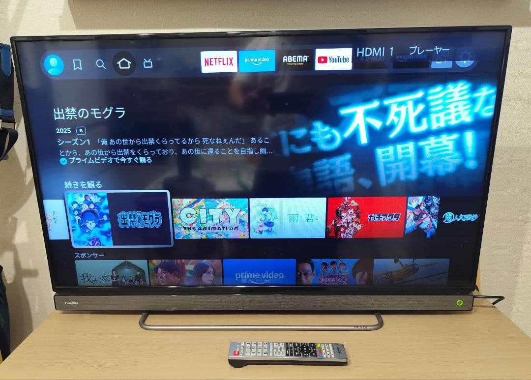 【中古・動作良好】TOSHIBA REGZA 40V30 40インチ液晶テレビ