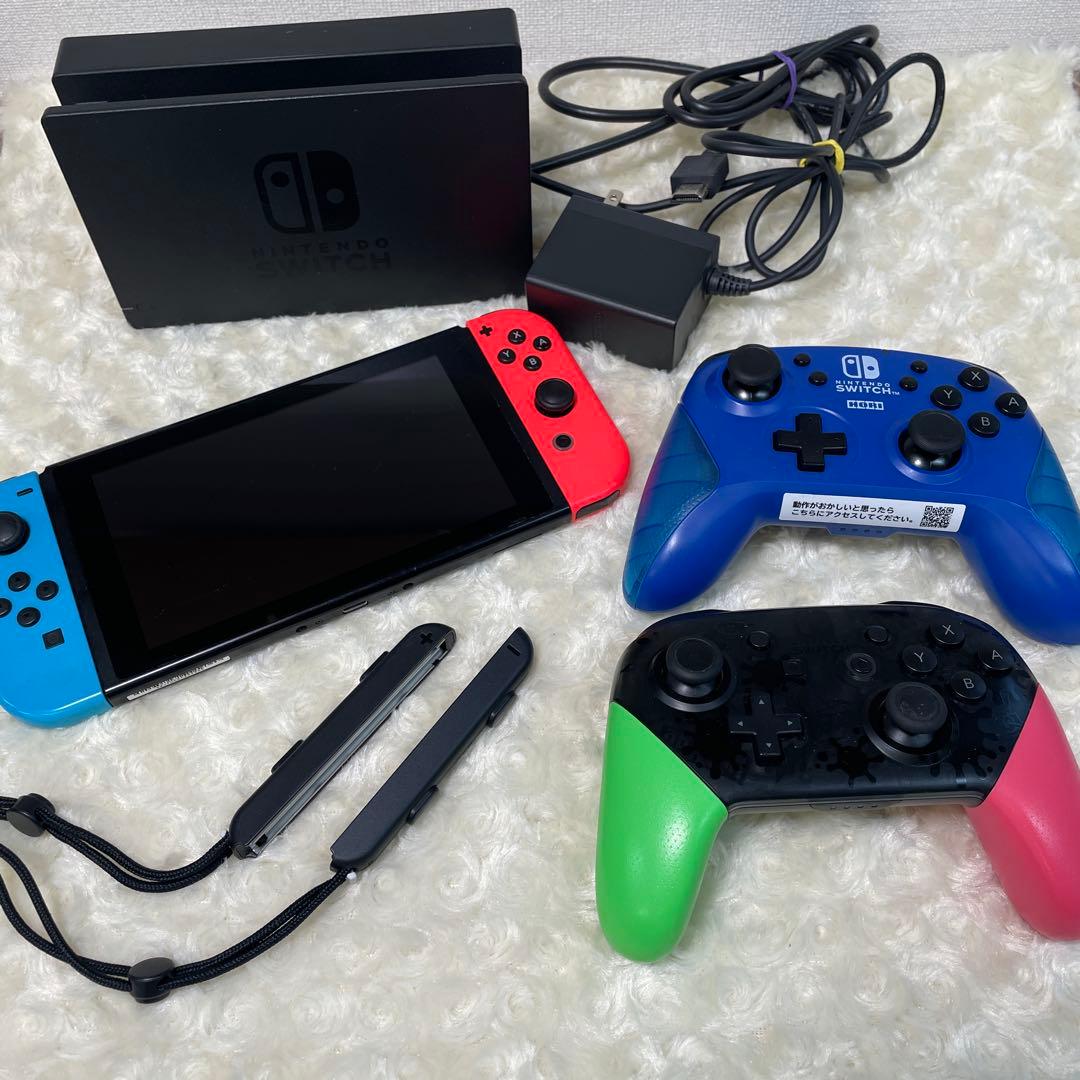 Nintendo Switch本体 ワイヤレスコントローラー2個付き