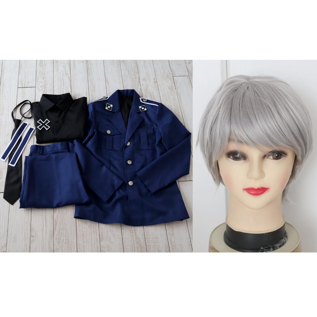 ヘタリア　プロイセン　軍服　衣装＋ウィッグ（クラッセ製）　M