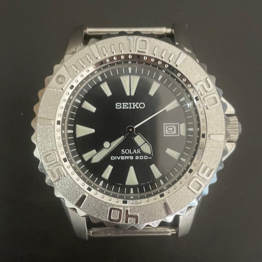 【美品】セイコー プロスペックス ソーラー ダイバー200m V145-0CC0