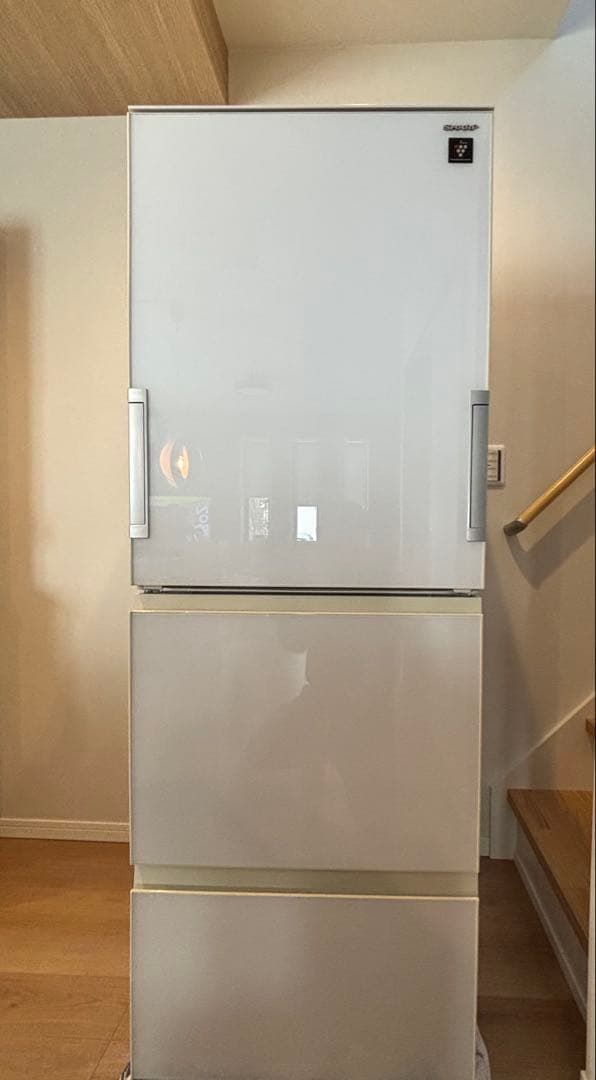 SHARP 3ドア冷蔵庫 SJ-GW35C-W 2017年製