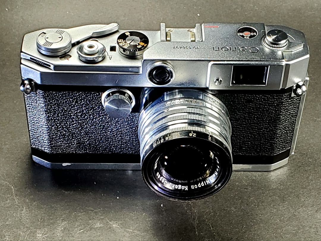 極上キャノンL2　高級ニコンレンズ50mmF2付き完動品