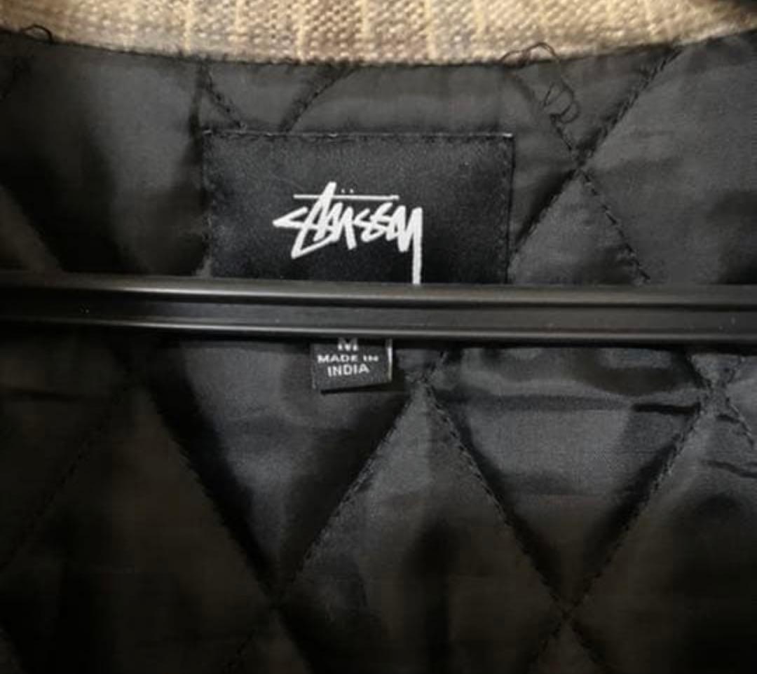 ジャケット・アウター STUSSY Heavy Brushed Plaid Zip Up Shirt