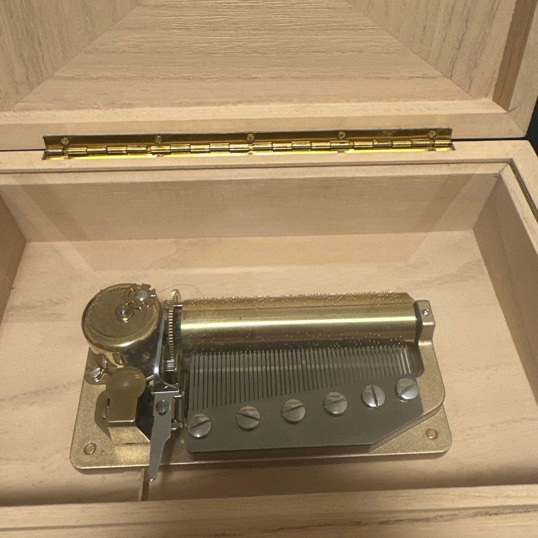 サンキョウ　オルゴール　オルフェウス 木製手動オルゴール