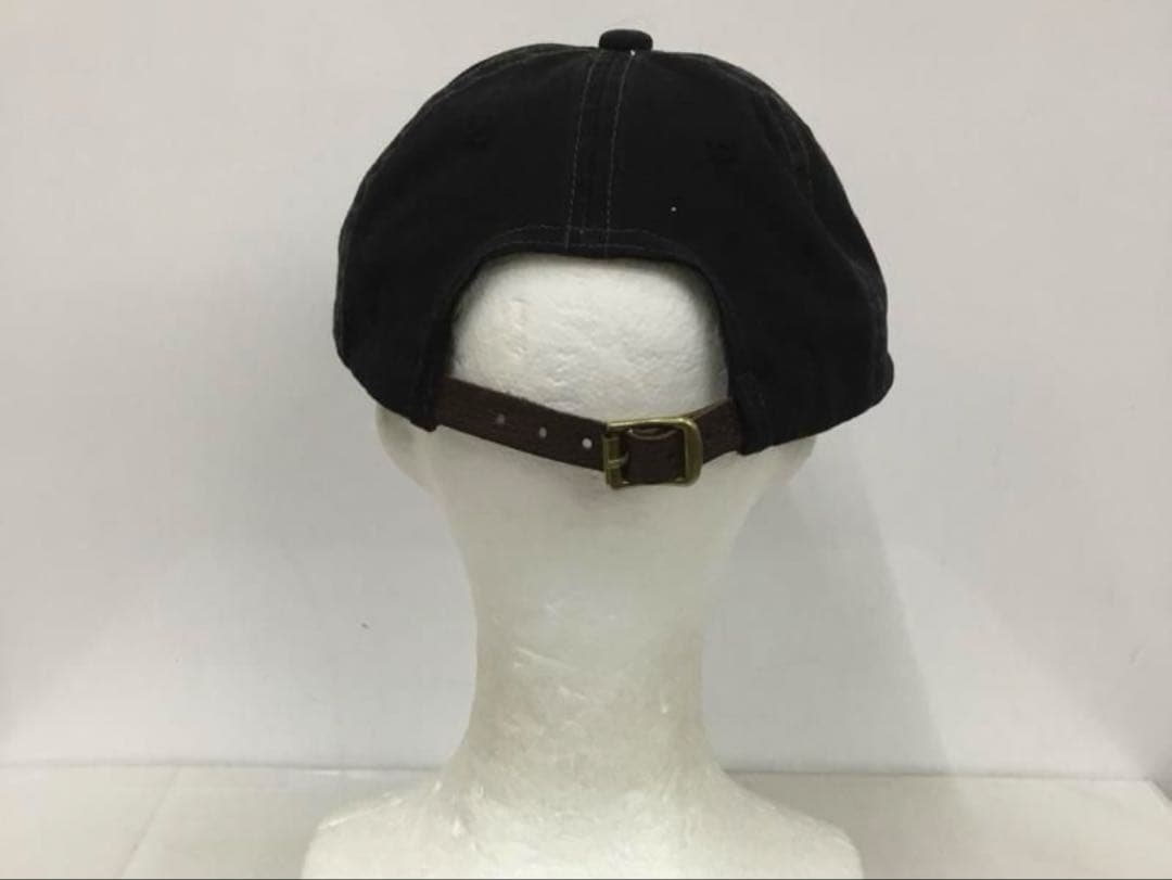 RRL ブラック ロゴ刺繍 ベースボールキャップ