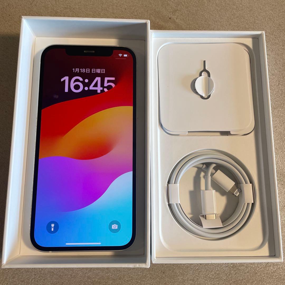 Apple iphone12 128GB ホワイト 付属品/箱あり