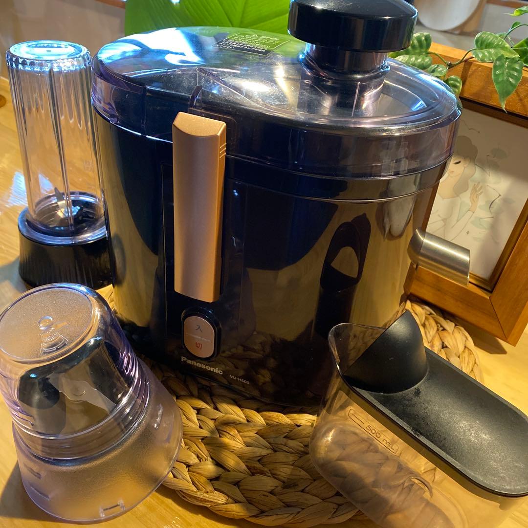 【未使用品近い】Panasonic MJ-H600 高速ジューサー