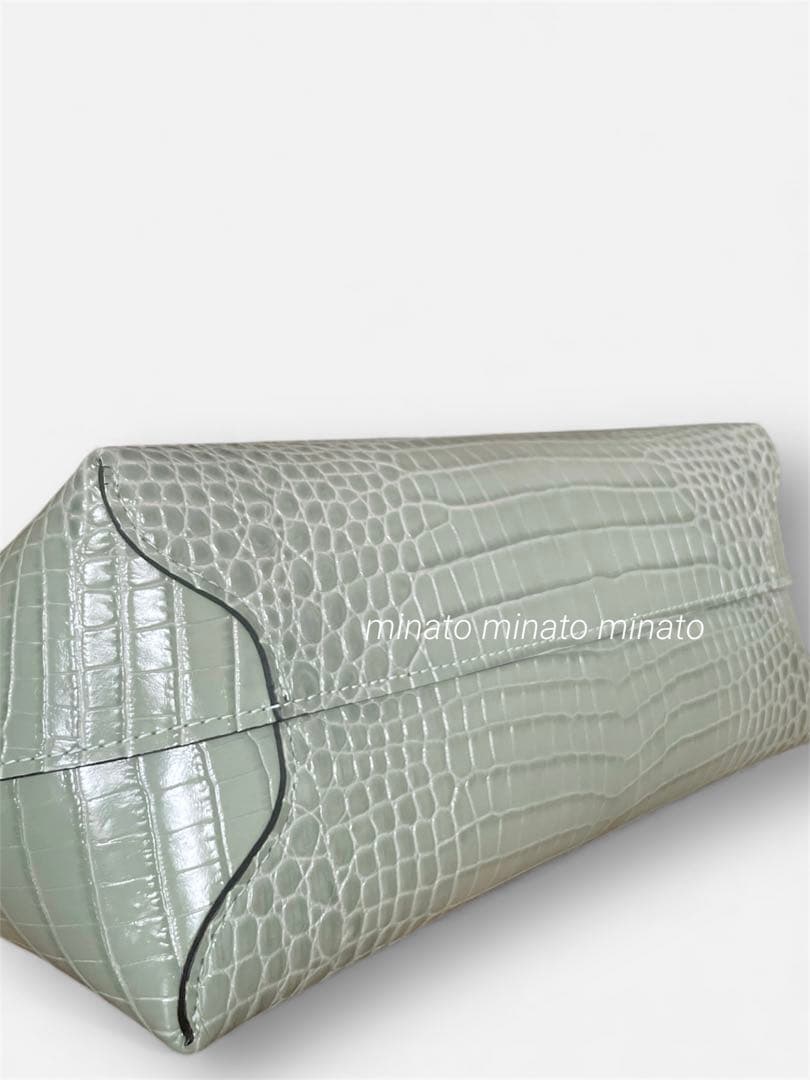 モウメンマーベリック 未使用級ロンシャンクロコルロゾトップハンドルバッグ