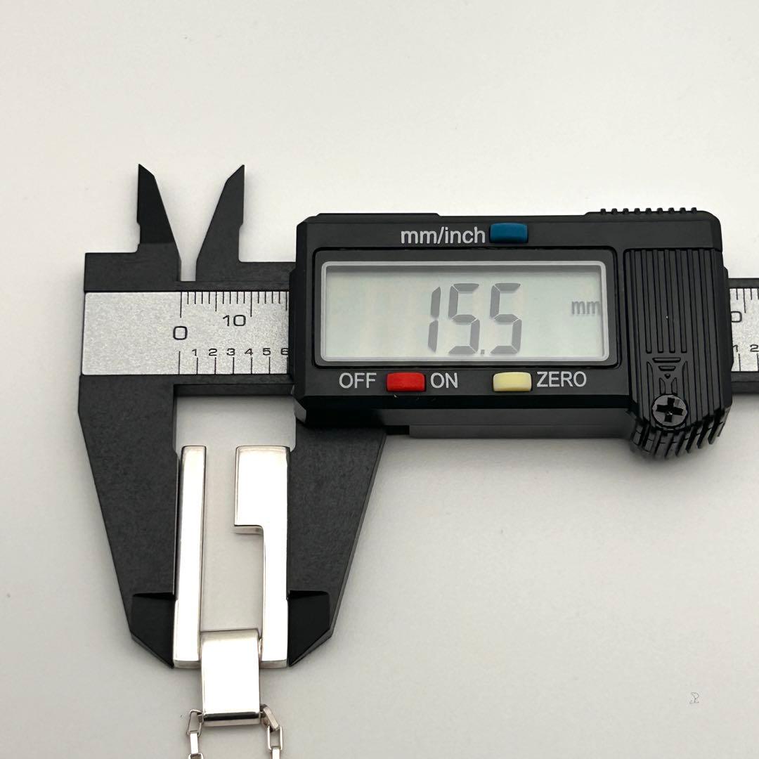 美品✨ GUCCI グッチ ネックレス Gロゴ プレート シルバー925