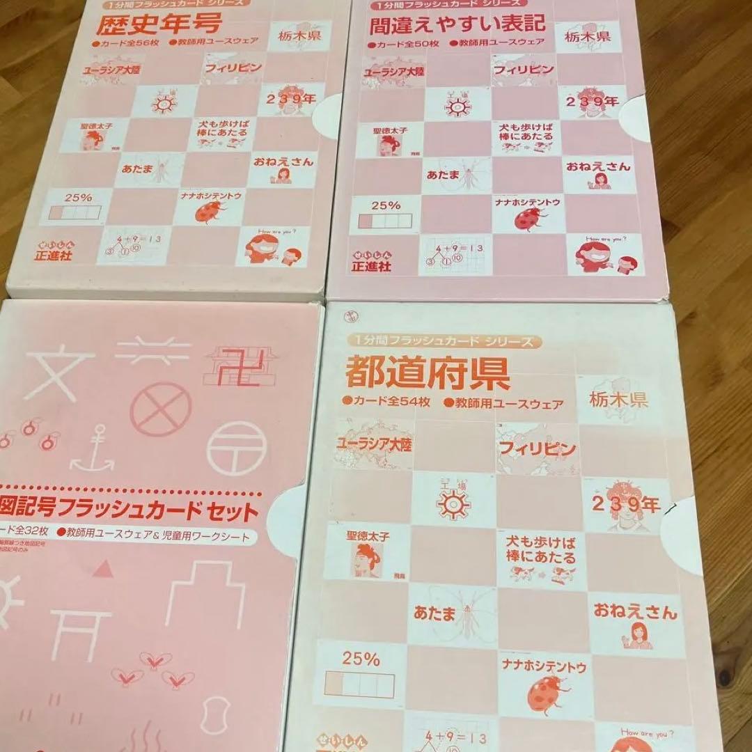 日本語フラッシュカード　4セット