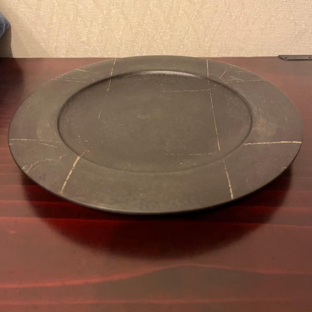 赤木明登 ディナー皿 古銀 漆器 作家