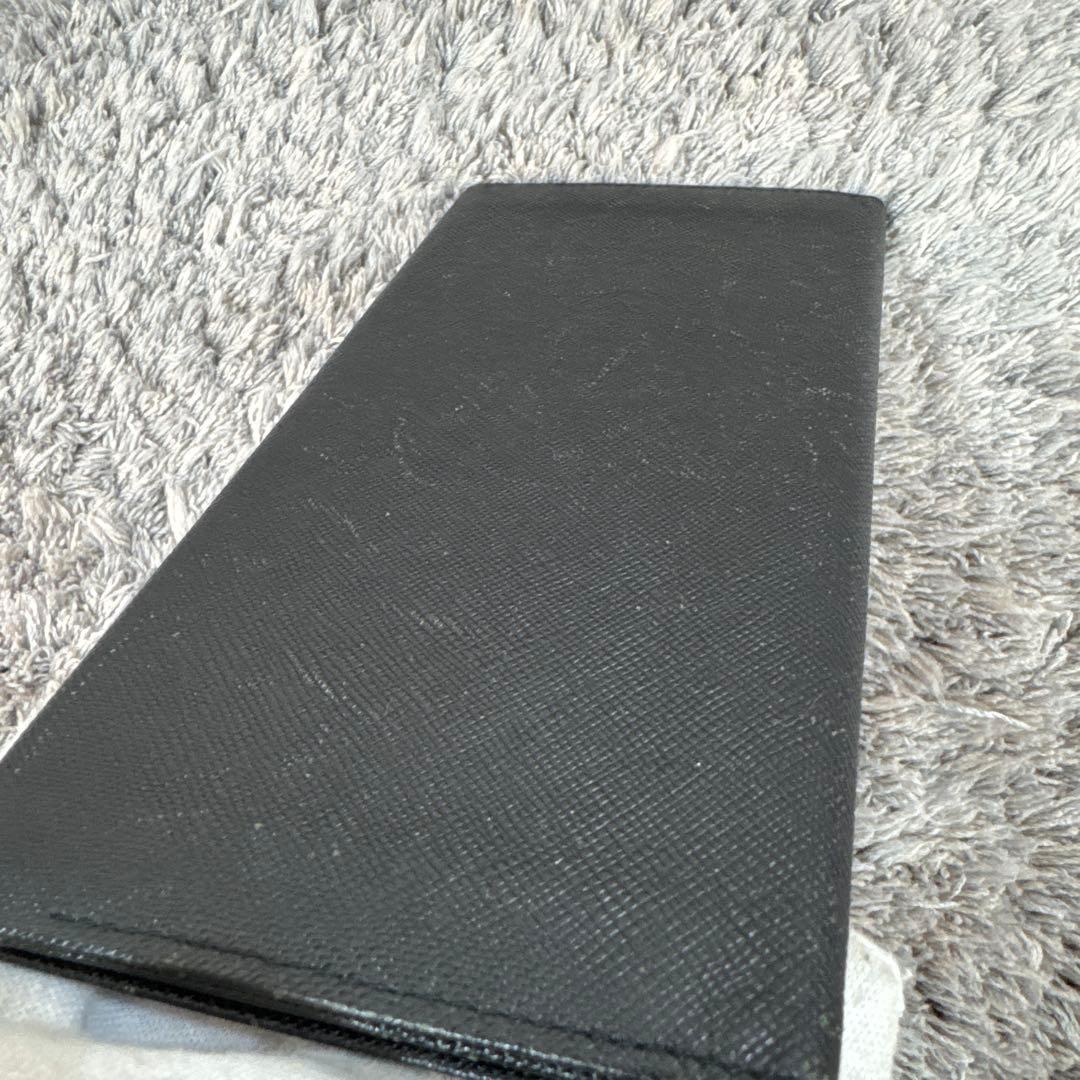 BURBERRY バーバリー 長財布 レザー ブラック 内ノバチェック