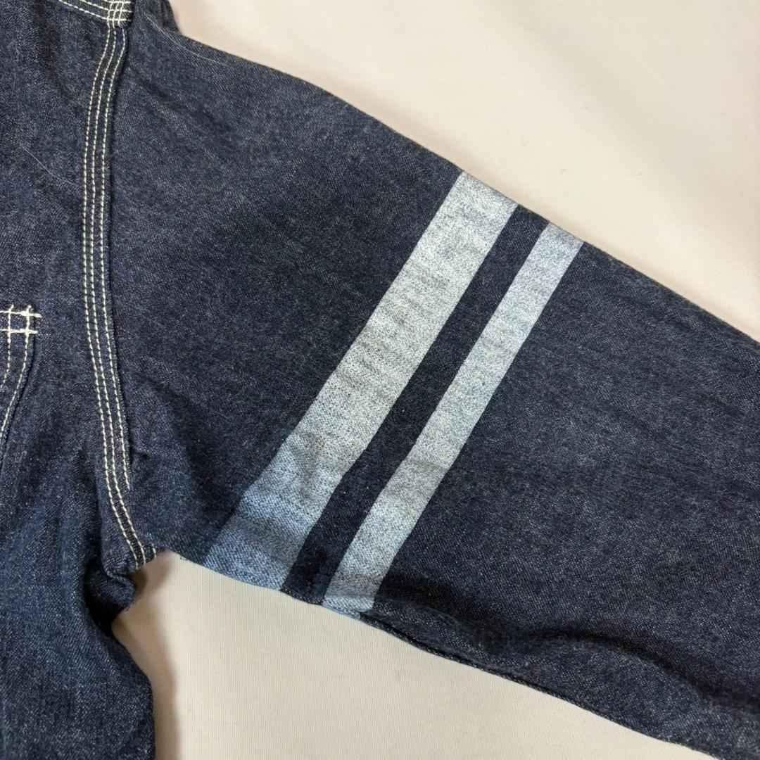 桃太郎ジーンズ SJ191 出陣 袖ライン ジェイルポケット デニムシャツ 42