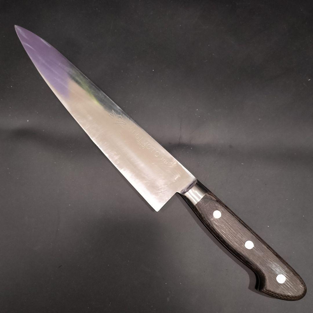 東京杉本 全鋼 高級炭素鋼 ハガネ 牛刀 包丁 2124 24cm 研ぎ済みB