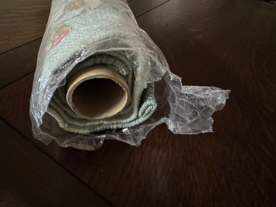 美品✨ローラアシュレイ 花柄 コットンラグ ダッグエッグ esme エズミー