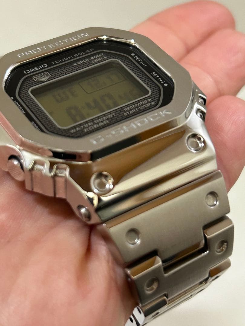 【極美品】G-SHOCK GMW-B5000D-1JF フルメタル シルバー