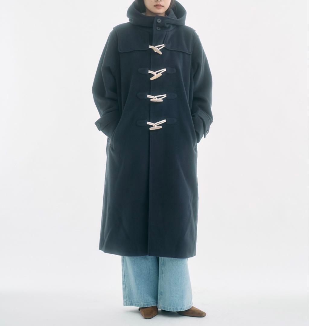 FEKETE ネイビー ダッフルコート フード付き S 即購入OK